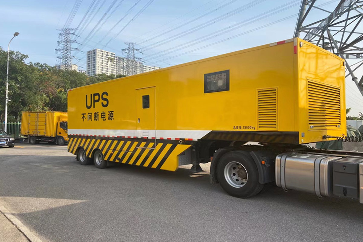上街发电机租赁施工现场